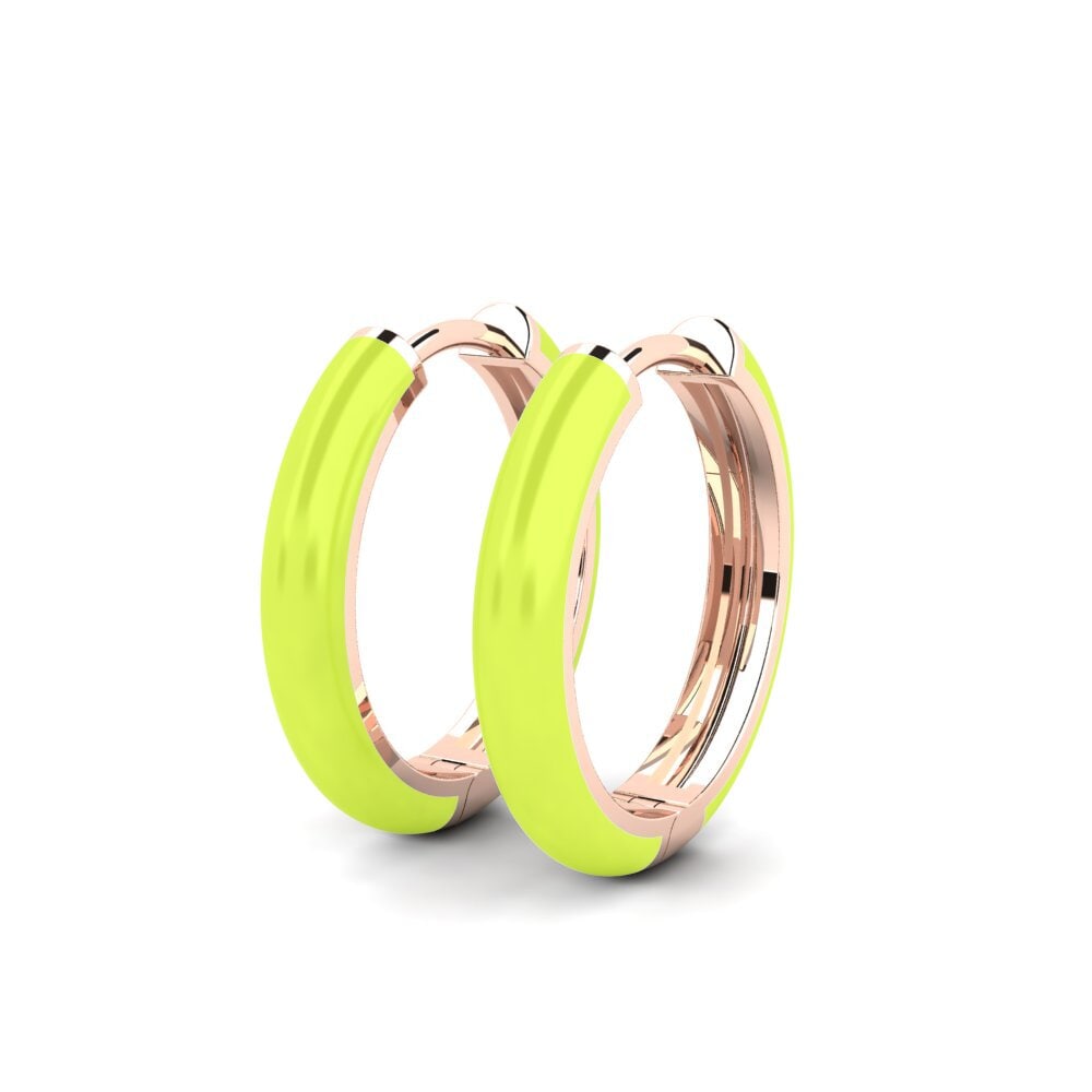 18k Oro Rosa Pendientes Tilsted