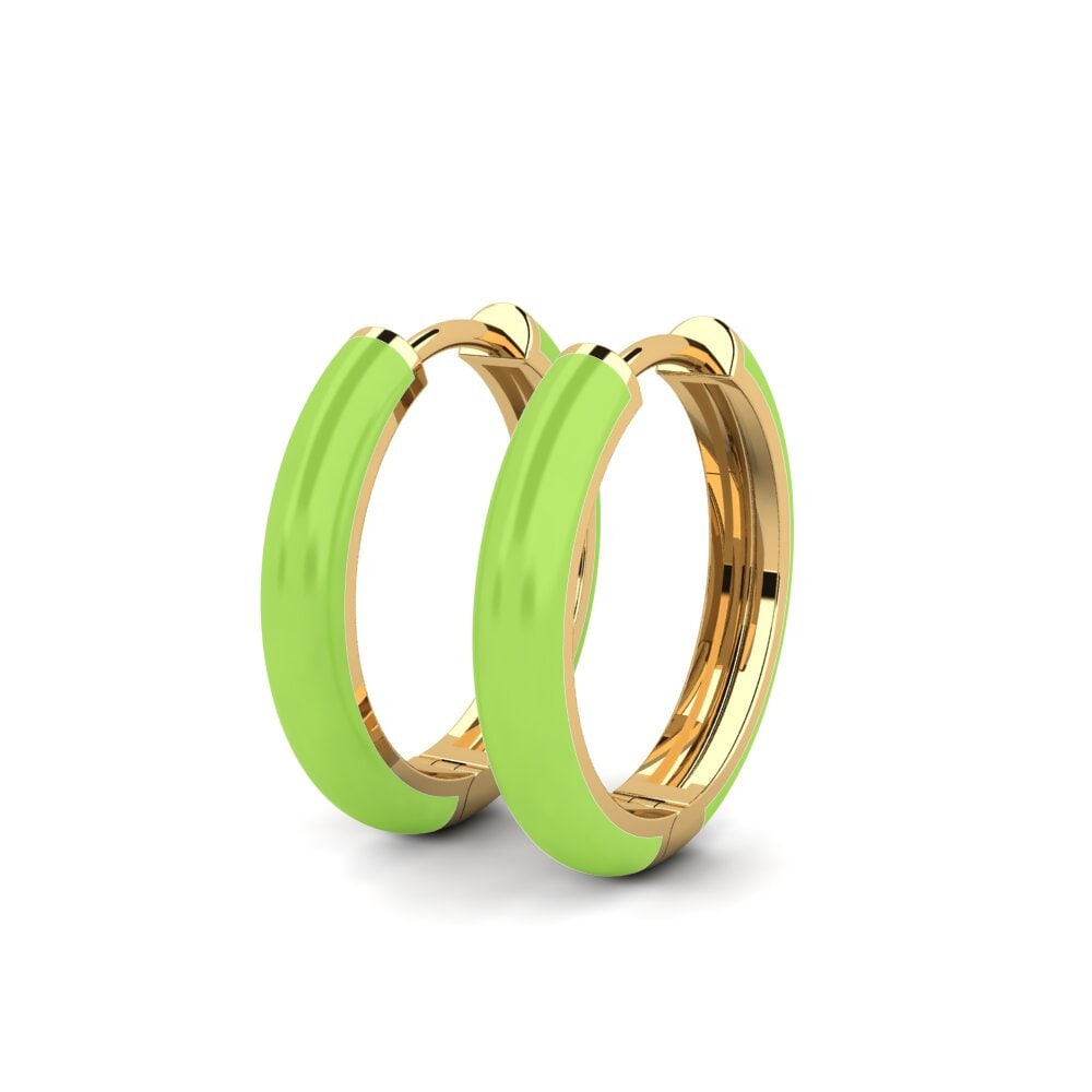 9k Oro Amarillo Pendientes Tilsted
