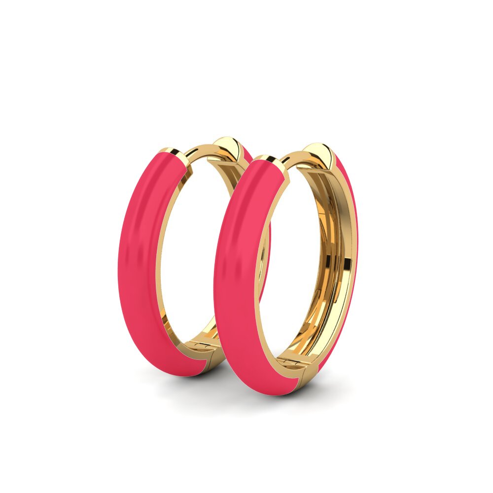 9k Oro Amarillo Pendientes Tilsted