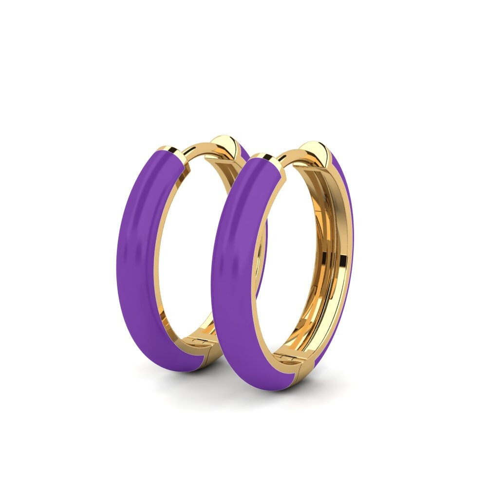 9k Oro Amarillo Pendientes Tilsted