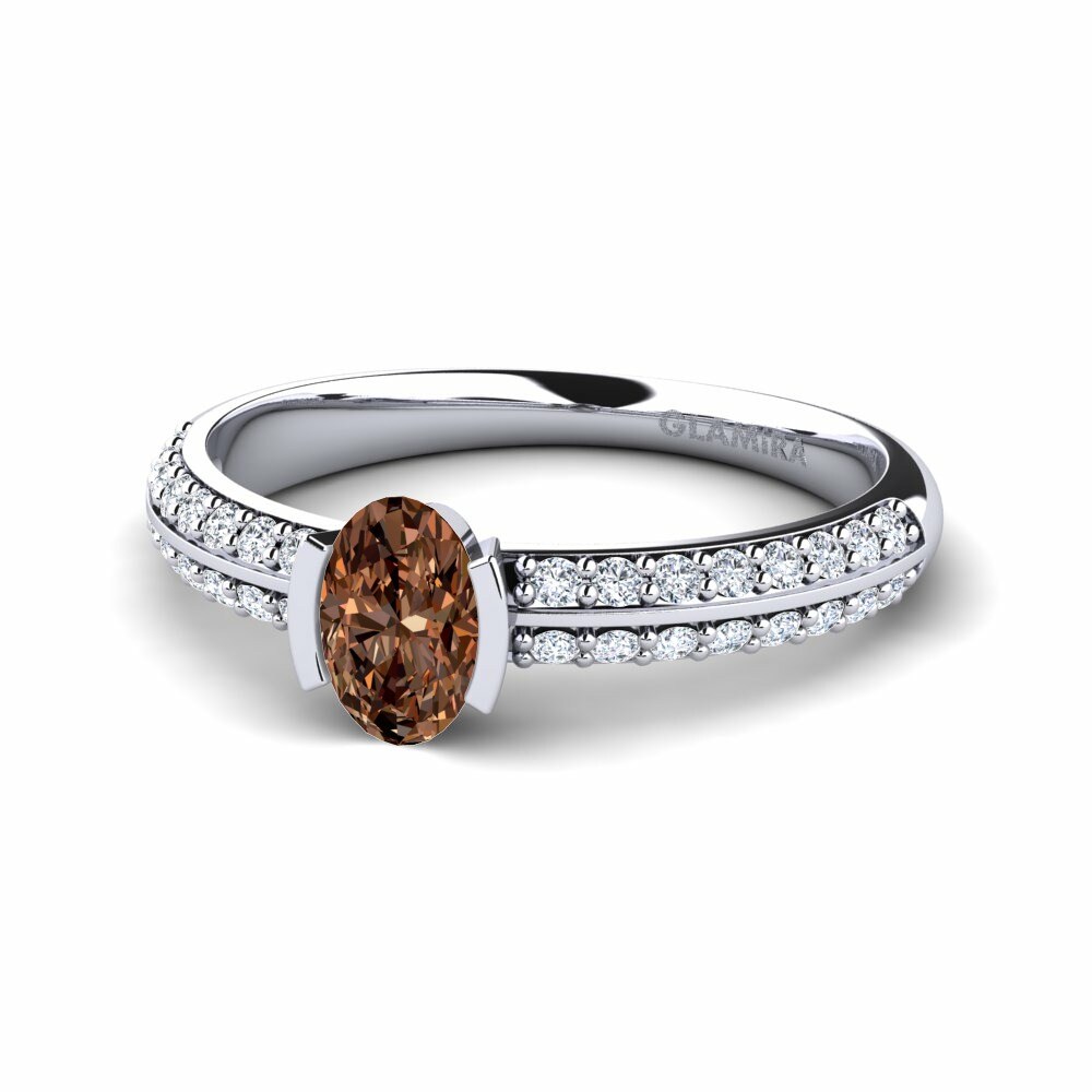 Brown Diamond Engagement Ring Timaula