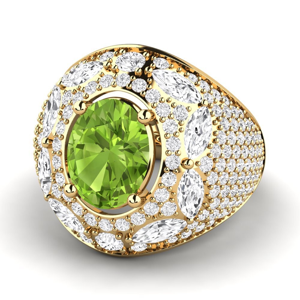 14k Oro Amarillo Anillo Timonie
