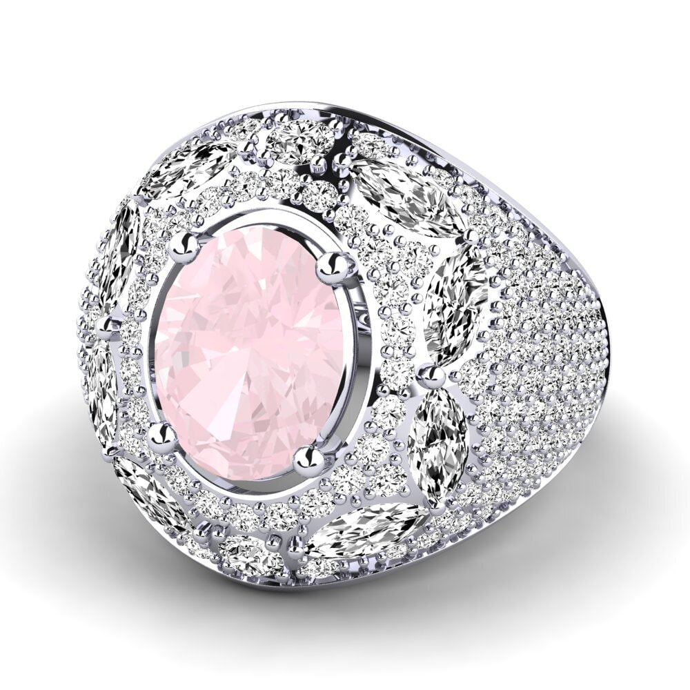 Cuarzo rosa Anillo Timonie