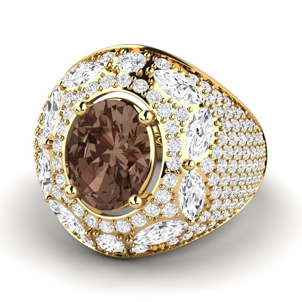 18k Oro Amarillo Anillo Timonie