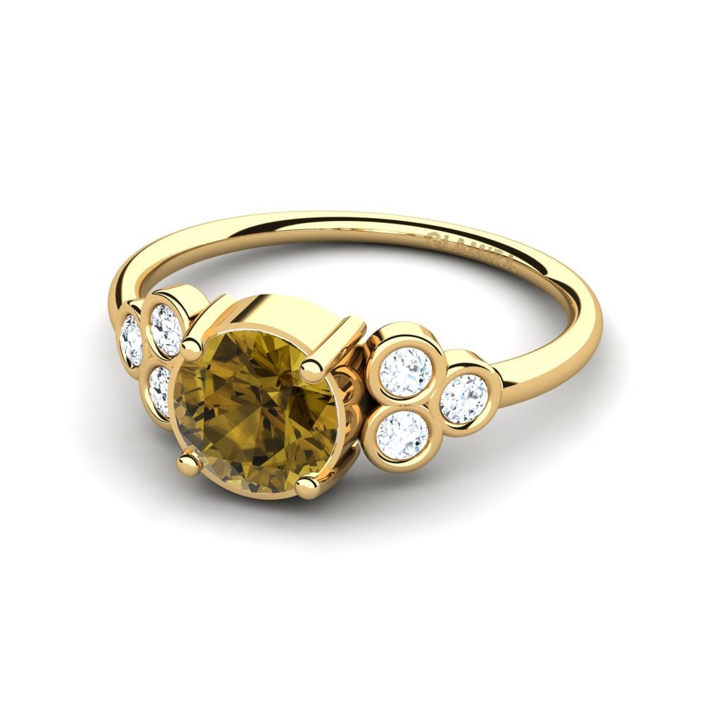 Circón Marrón Anillo de compromiso Tinsley