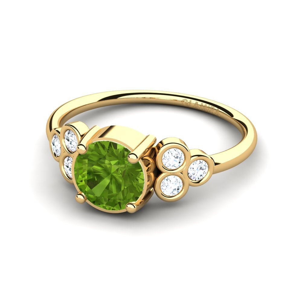 Peridoto Anillo de compromiso Tinsley