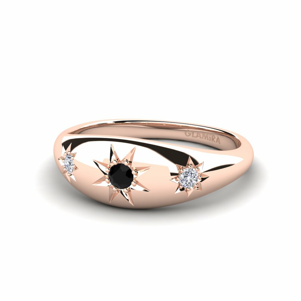 Zafiro negro Anillo Tinystar