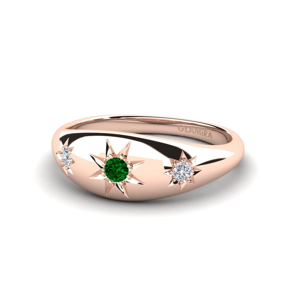 emerald-zirconia แหวน Tinystar