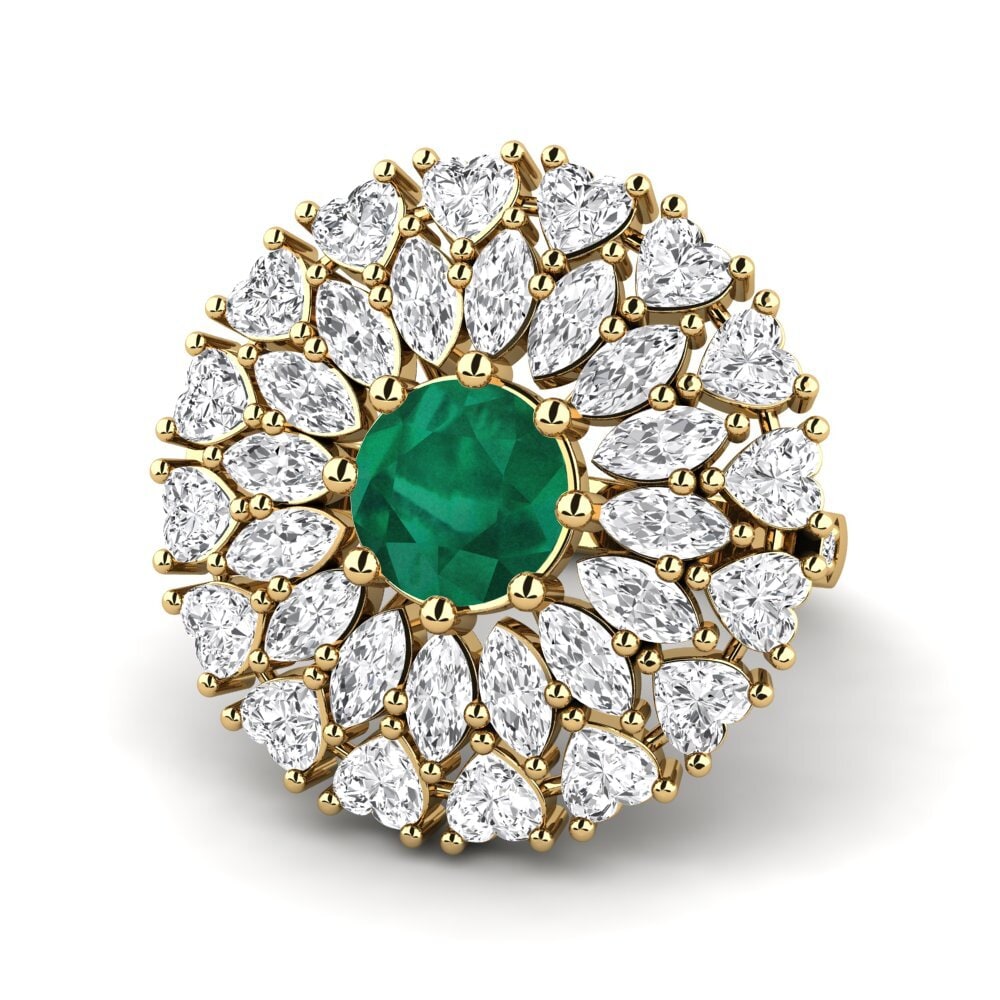 14k Oro Amarillo Anillo Tionnie