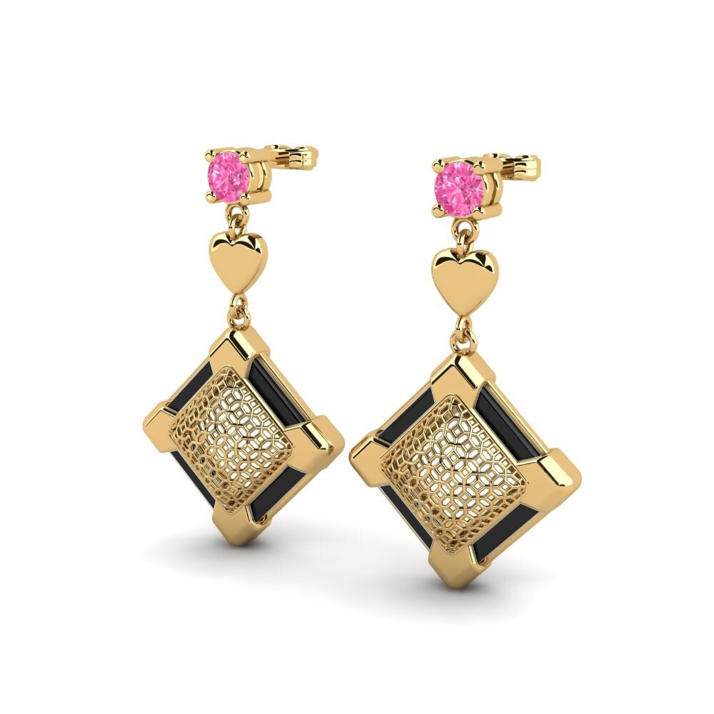 Pink Sapphire Women's Earring Tippin