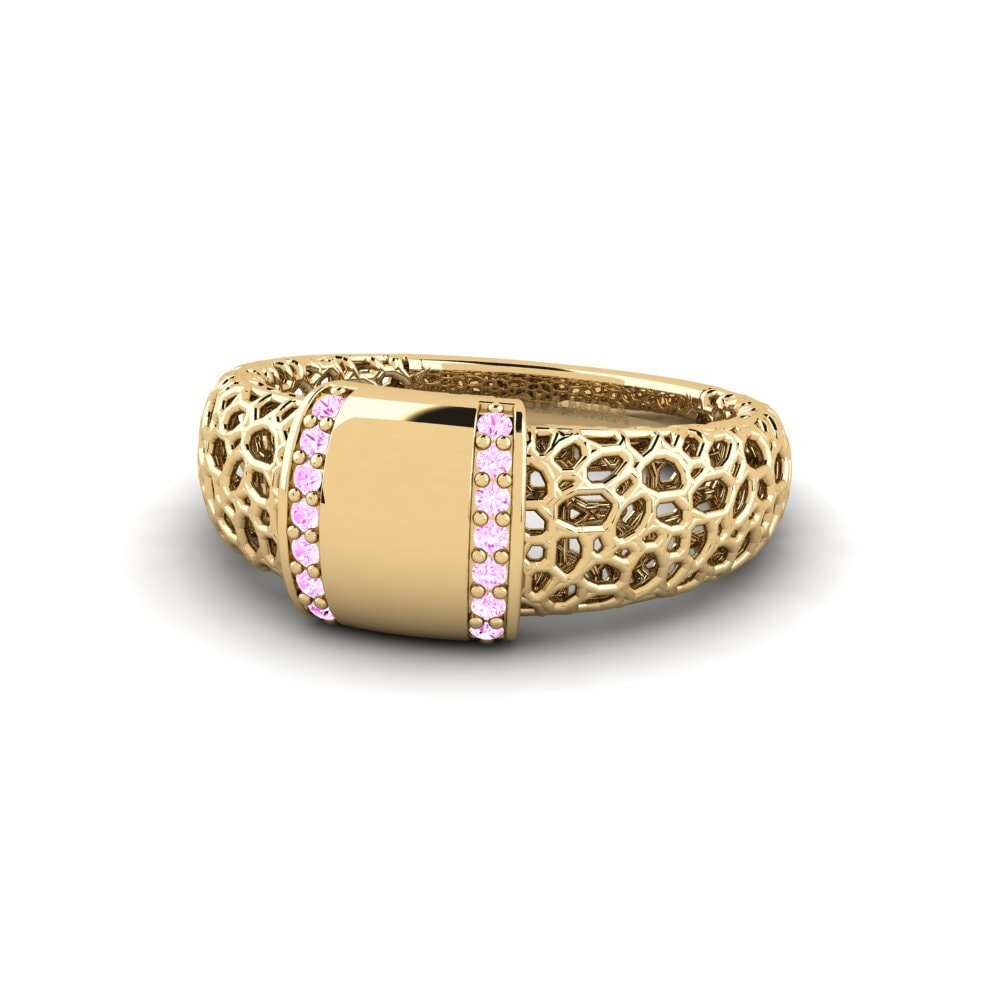 Zafiro Rosado Anillo Titriat