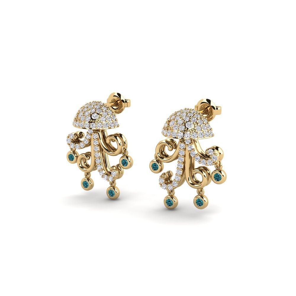 Blue Diamond Women's Earring Tiwisita