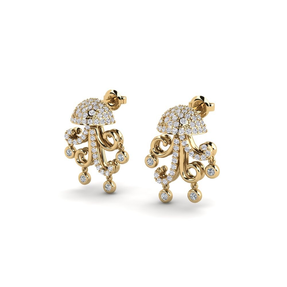 diamond-zirconia Women's ต่างหู Tiwisita