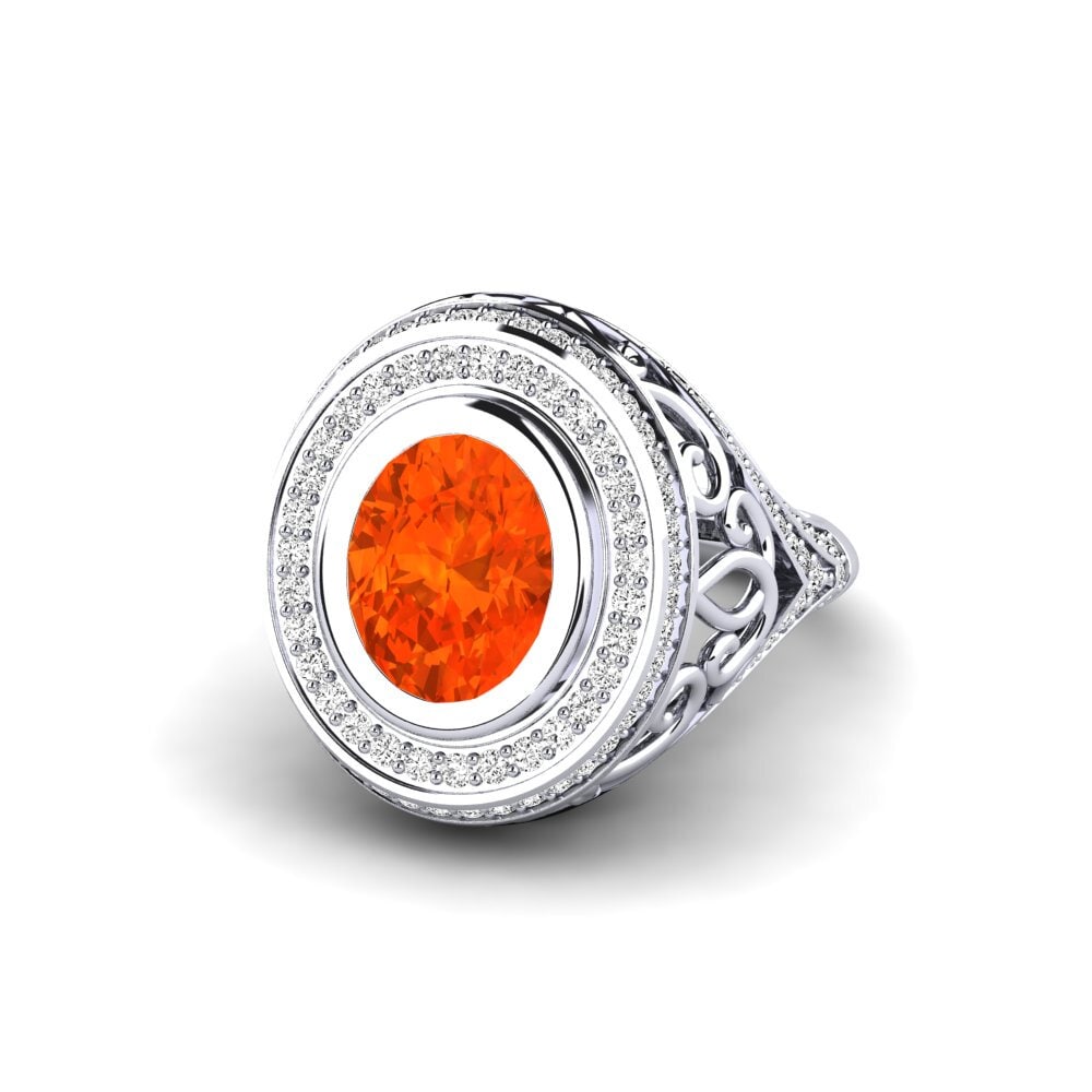 Fire-Opal Engagement Ring Tiyelle