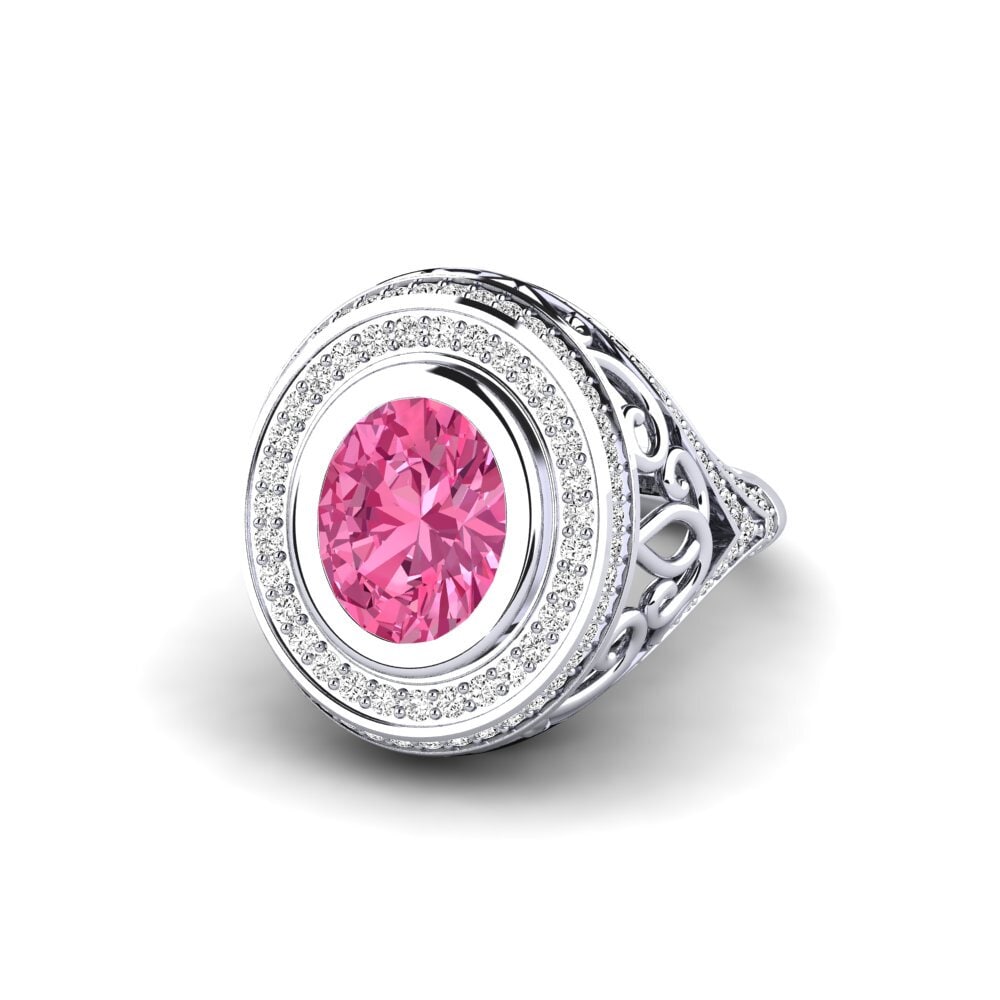 Pink Tourmaline Engagement Ring Tiyelle