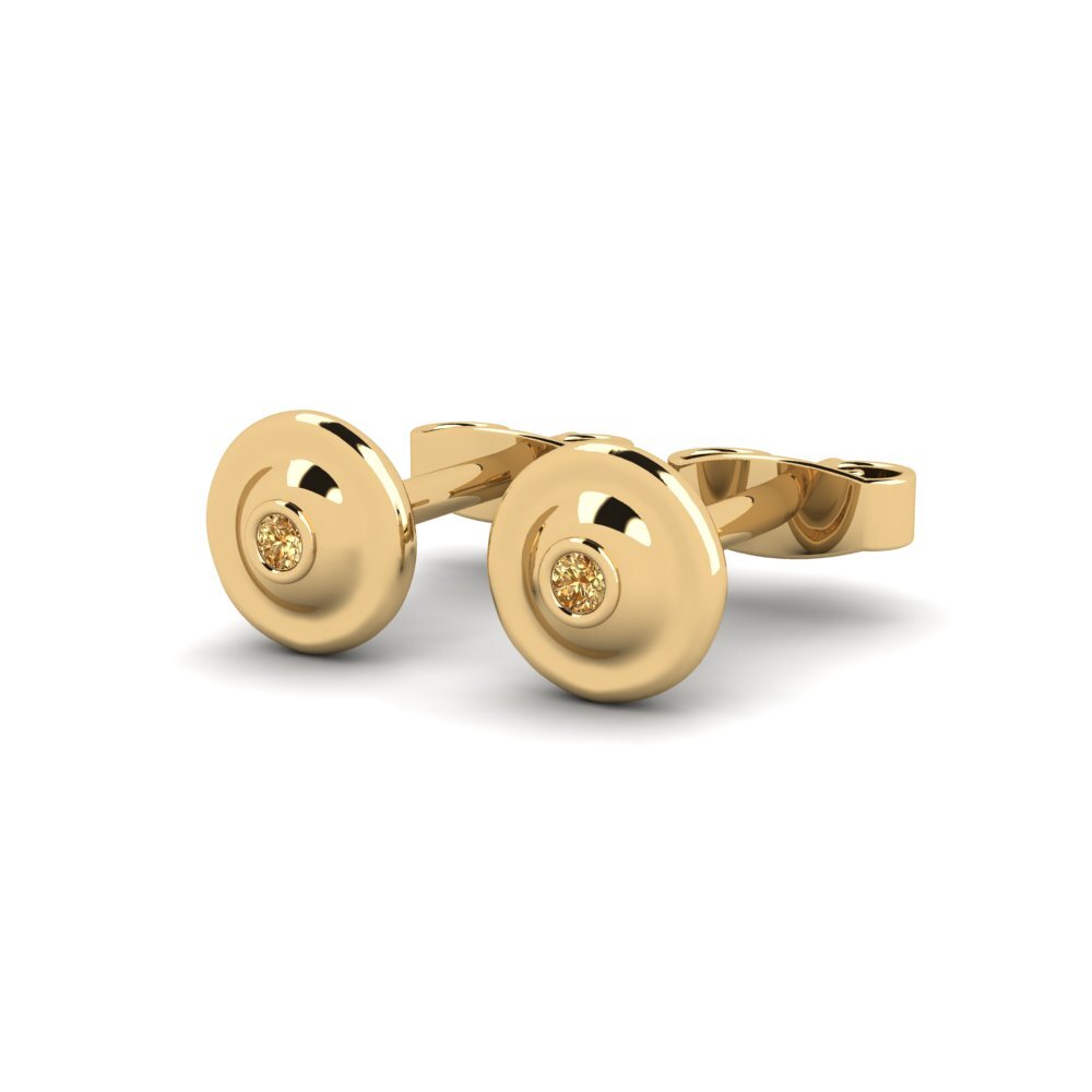 Diamant Brun Boucle d'oreille femme Tnegil