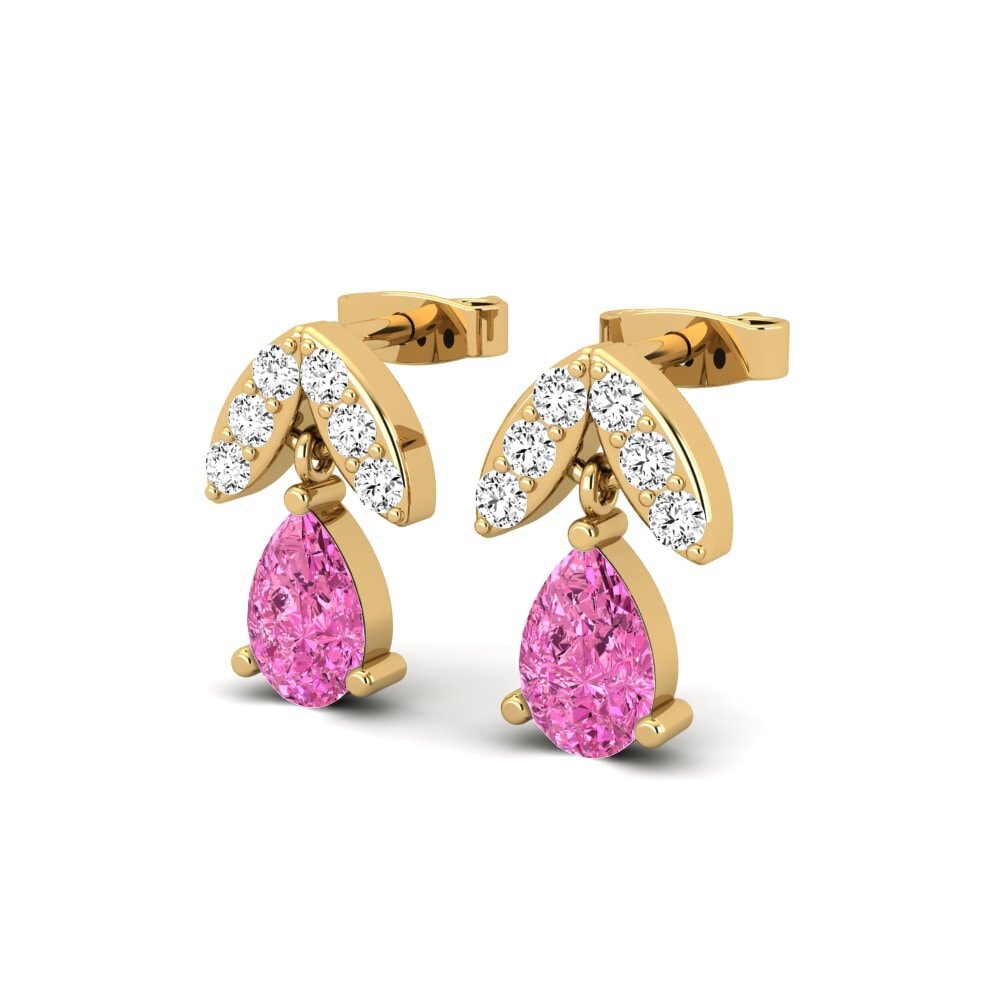 Pink Topaz Women's Earring Tobia