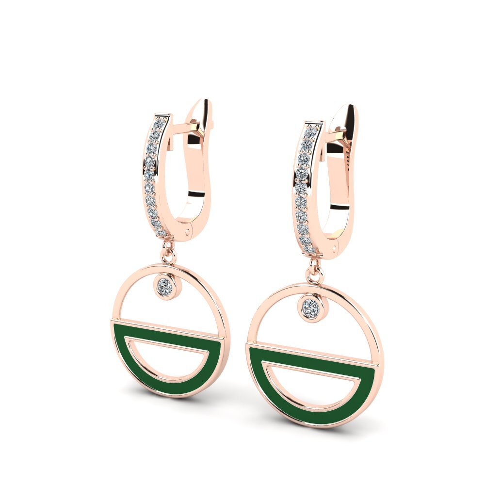 18ct Rose Gold Women's Earring Toddayn