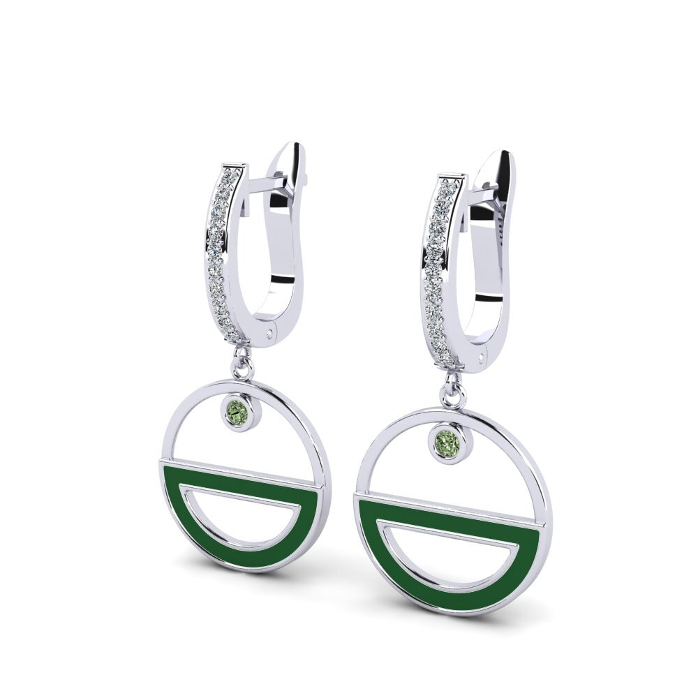Diamante Verde Pendiente de mujer Toddayn