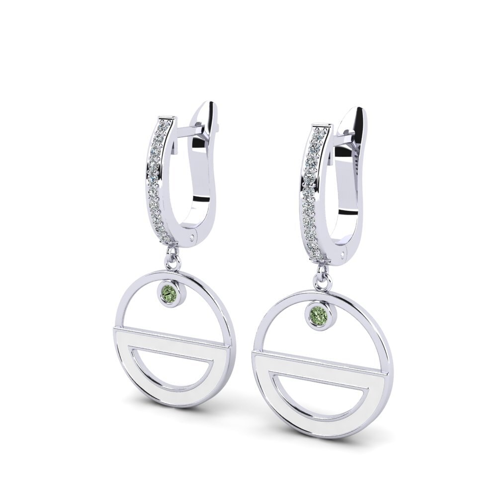 Diamante Verde Pendiente de mujer Toddayn