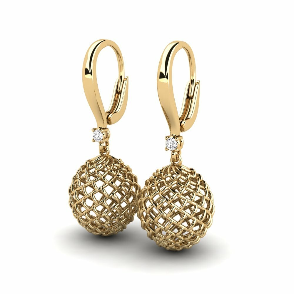 Moissanite Boucle d'oreille femme Togo