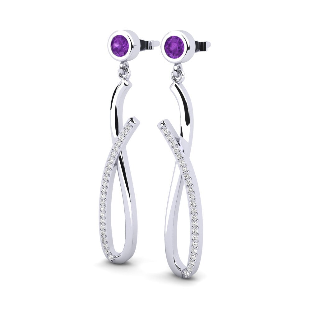 Amethyst Damen ohrring Tomasa