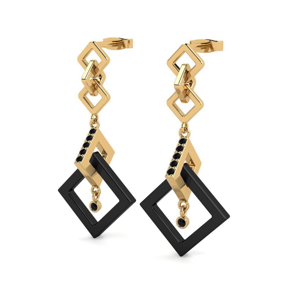 Black Sapphire Women's Earring Tomko