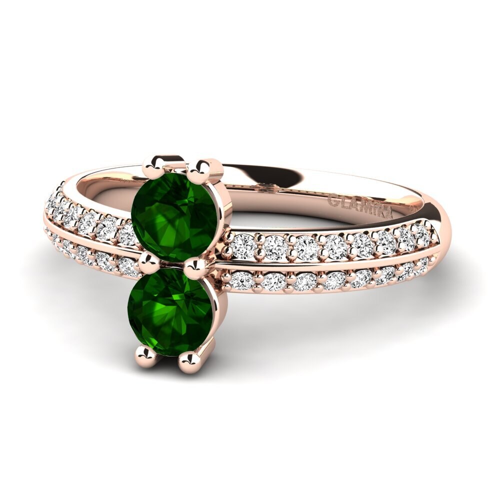 Turmalina verde Anillo Tomsina