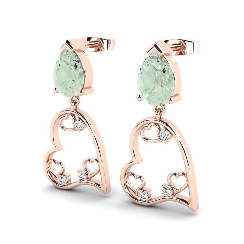 Green Amethyst Women's Earring Tonsil