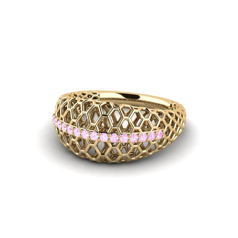 Zafiro Rosado Anillo Torpatira
