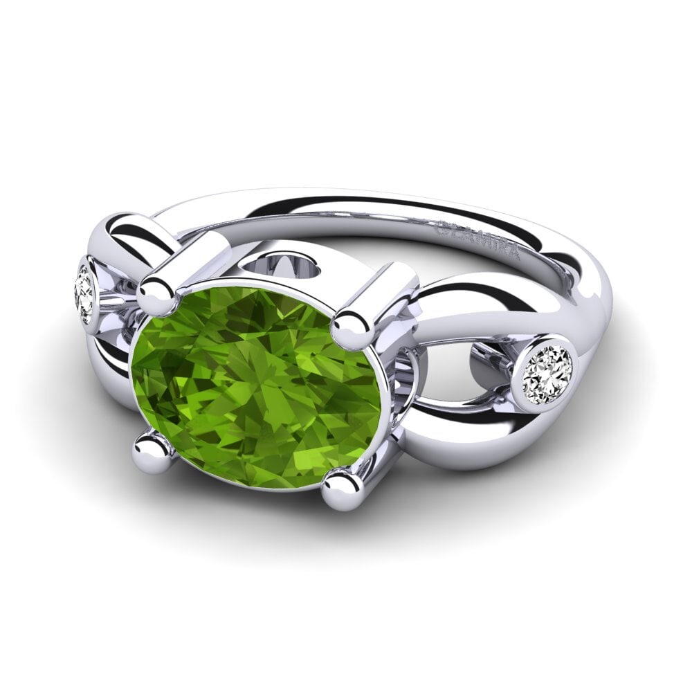 Peridoto Anillo de compromiso Torresy