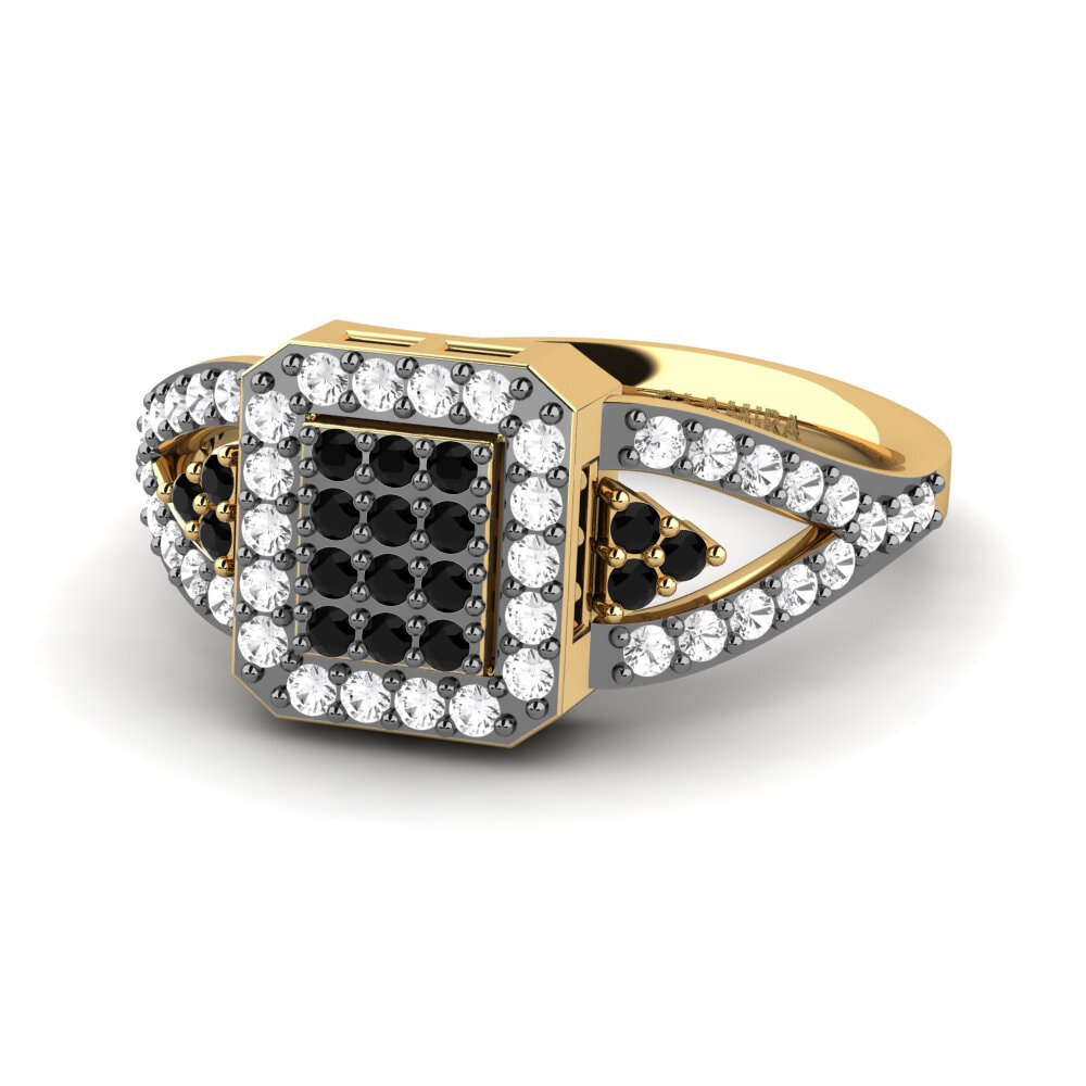Black Diamond Engagement Ring Tosha