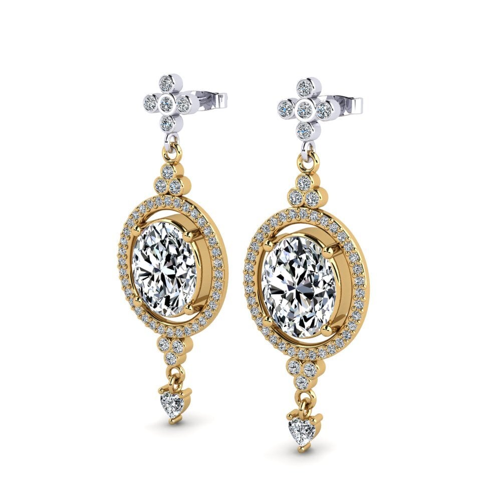 14ct Yellow / White Gold Women's Earring Toshiko
