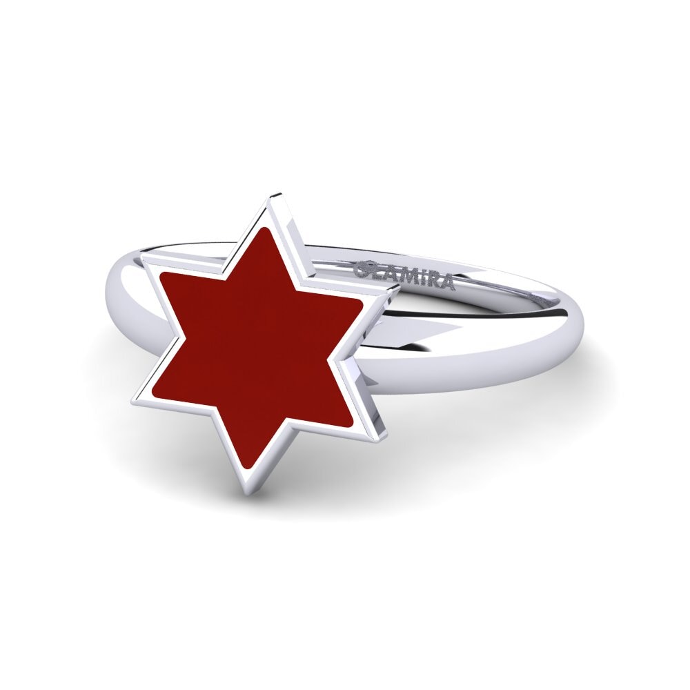 Weiß-Silber Ring Totter