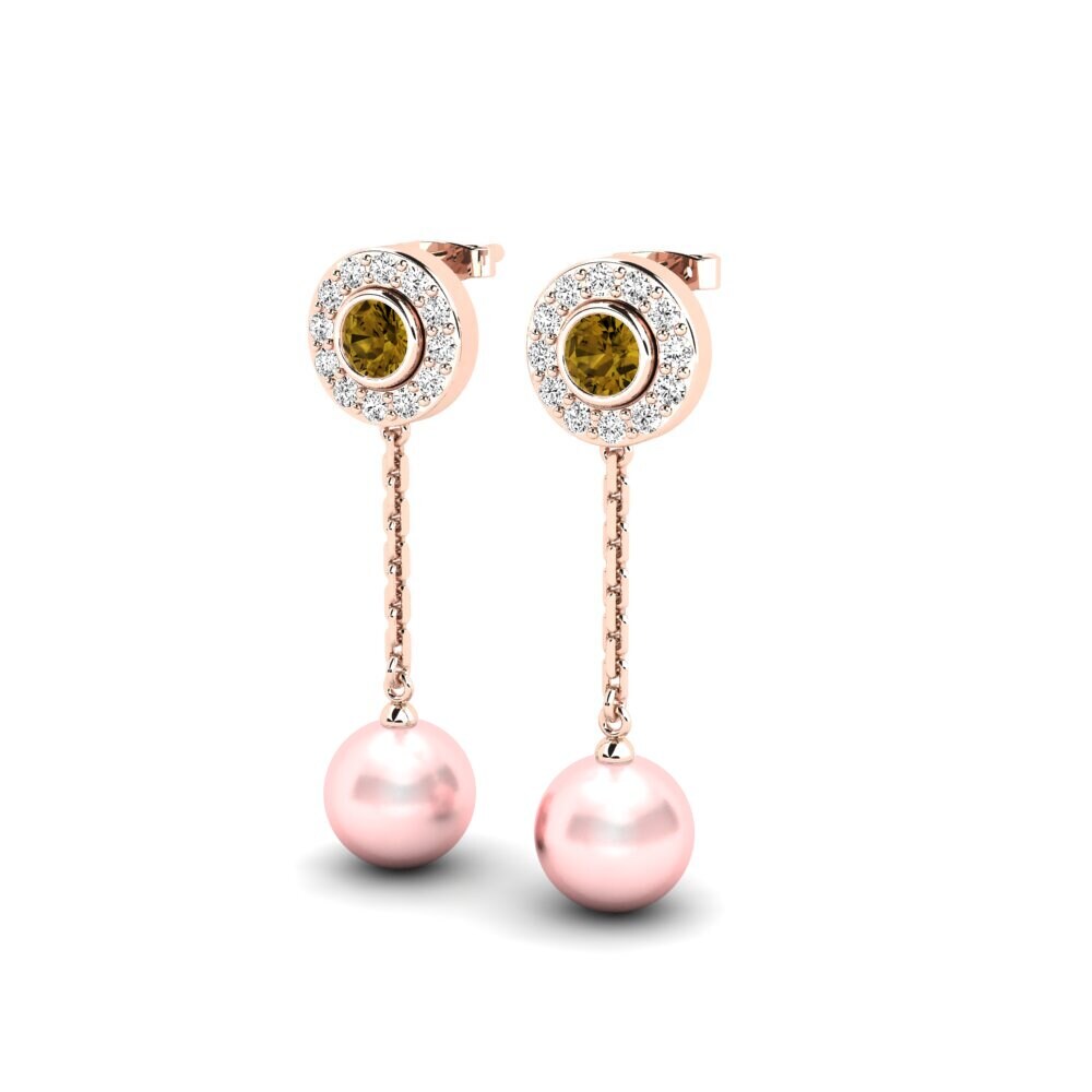 Brown Zircon Women's Earring Tourisme