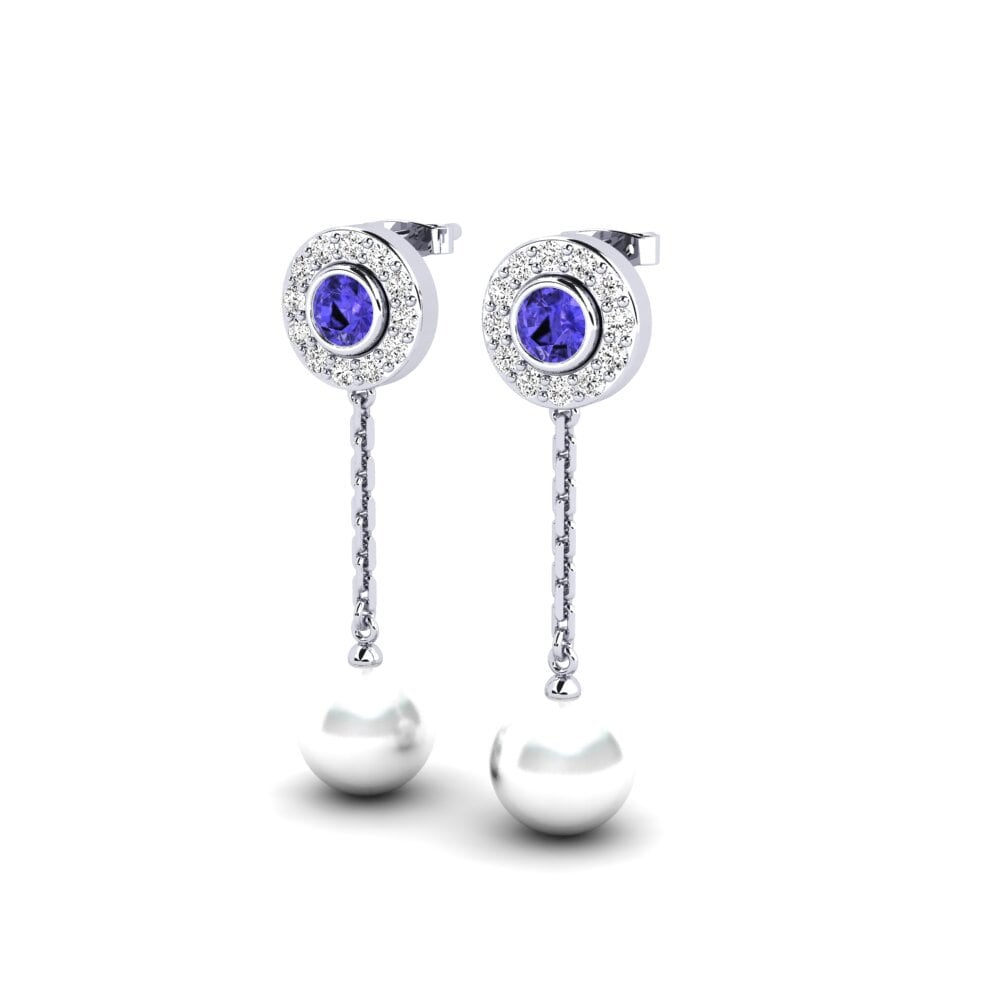 Plata 925 Tanzanita Pendiente de mujer Tourisme