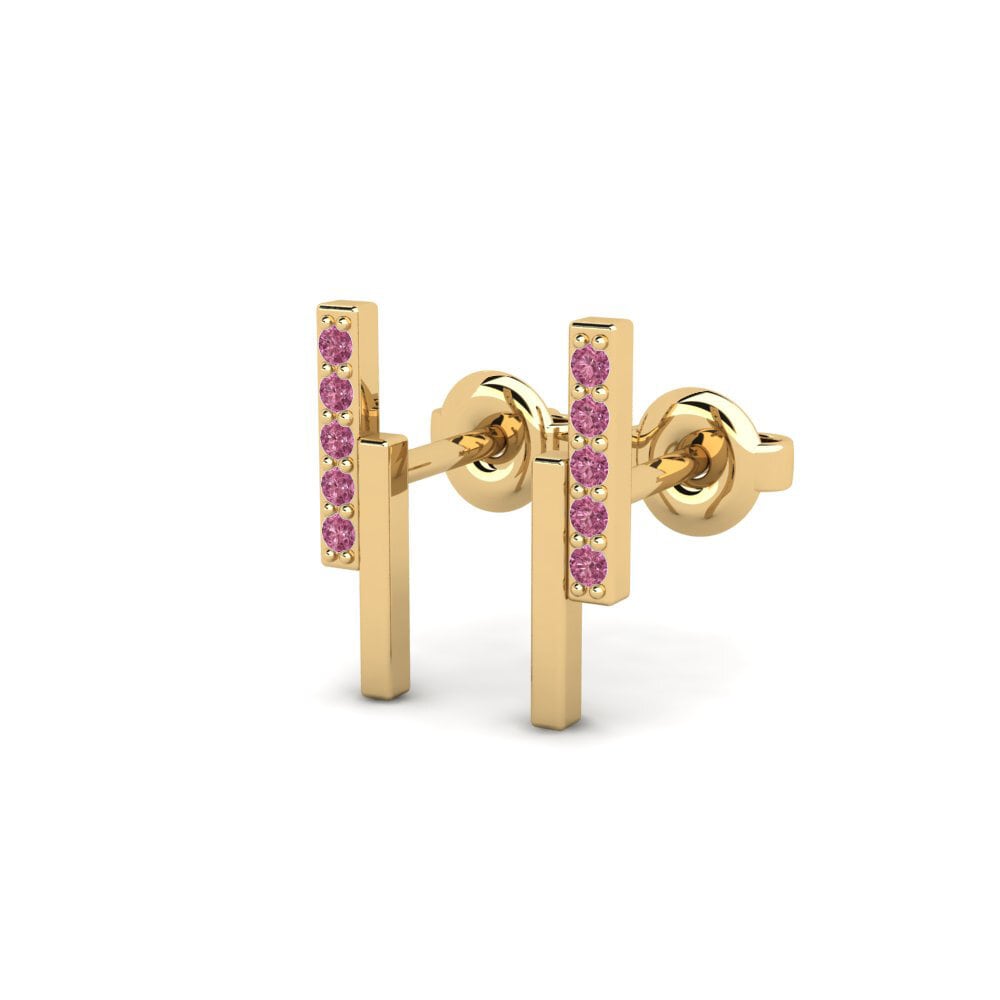 Đá Rhodolite Bông tai nữ Toutp