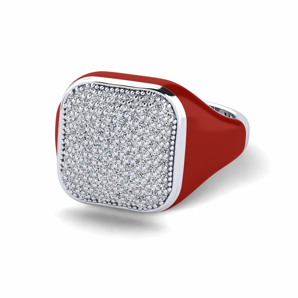Bagues de fiançailles Argent Blanc Premium