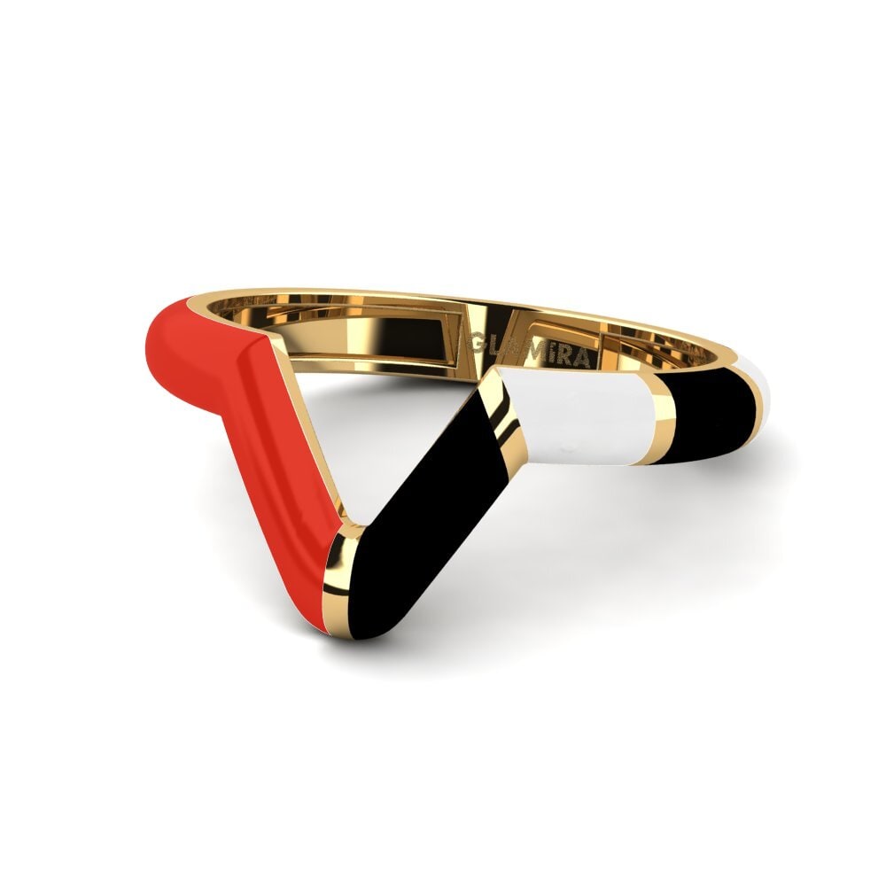 18ct Yellow Gold Ring Tranglo A