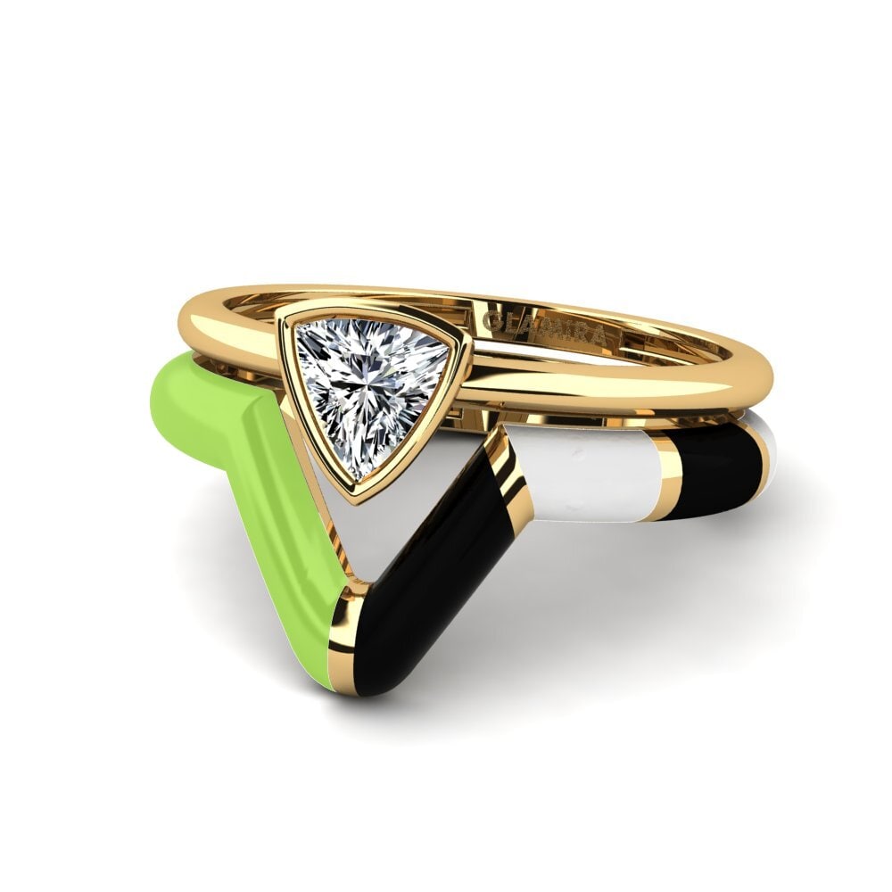 Zirkonia Stapelbarer Ring Tranglo SET