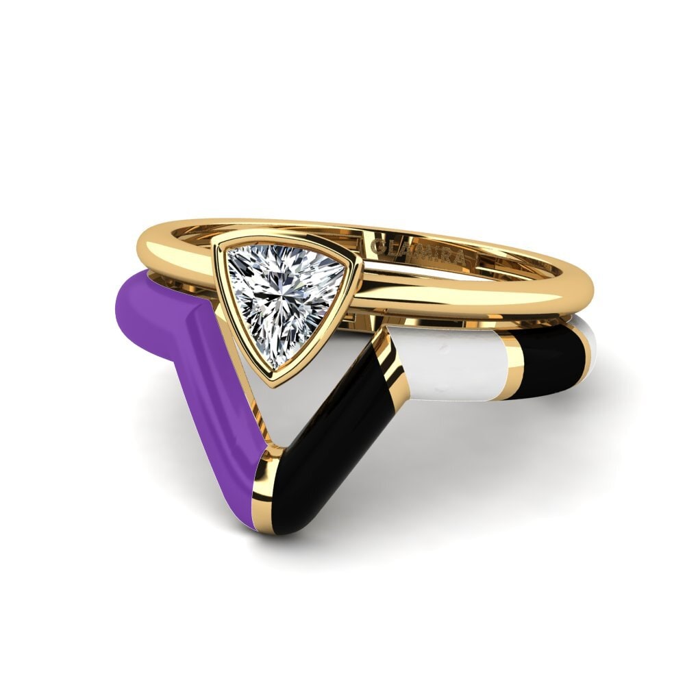 Circonita Anillo apilable Tranglo SET