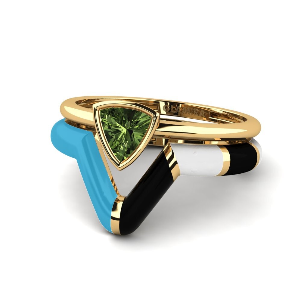 Stackable Green Sapphire Rings