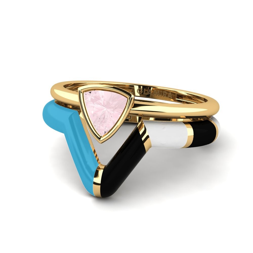 Stackable Rose Quartz Rings