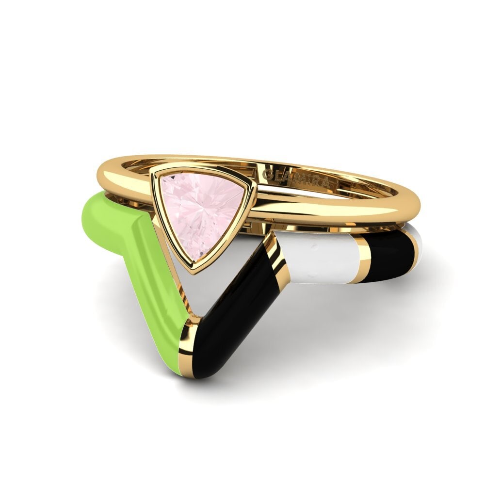 Stackable Rose Quartz Rings