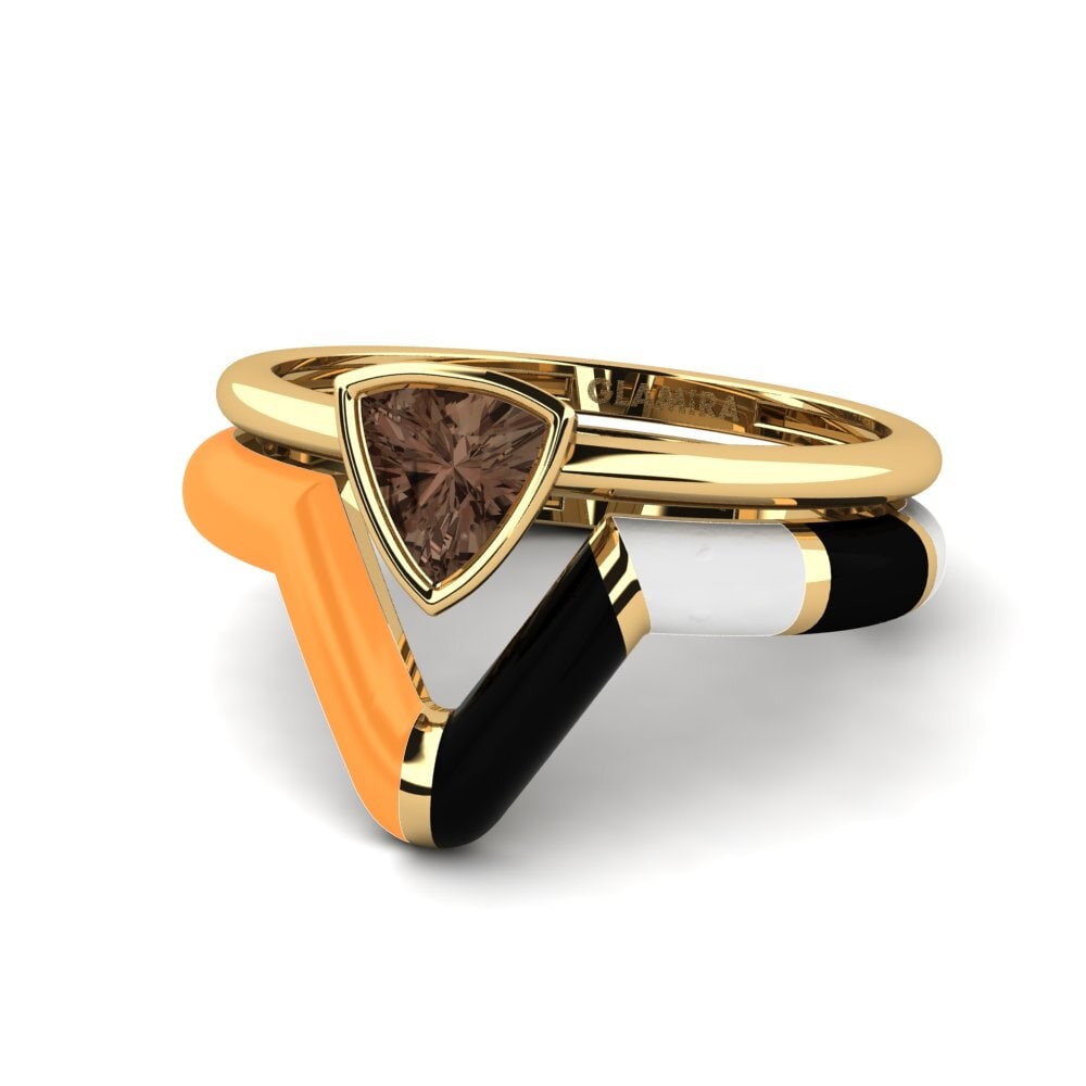 Ringe Stapelbar Rauchquarz
