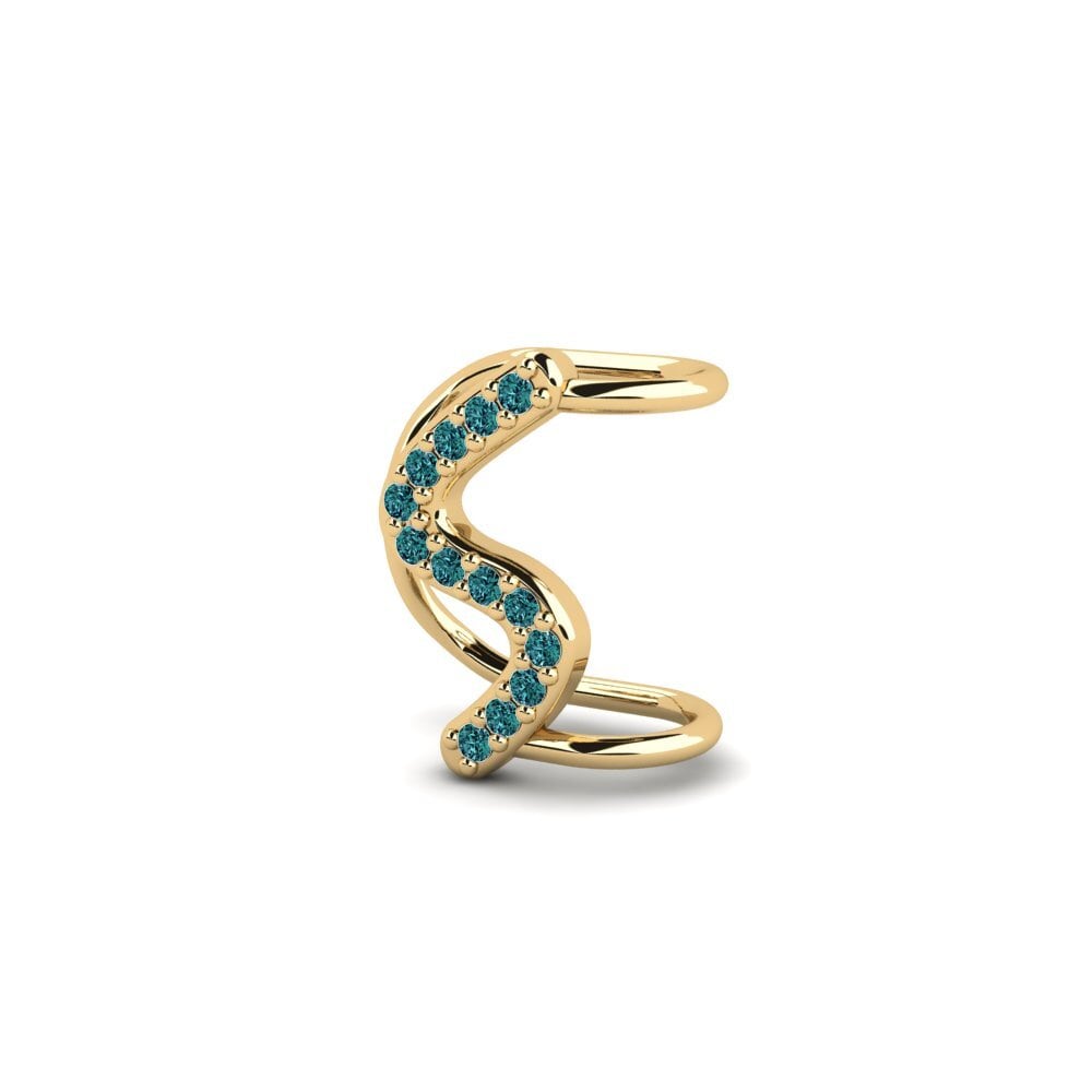 Diamante Azul Brincos Feminino Trati