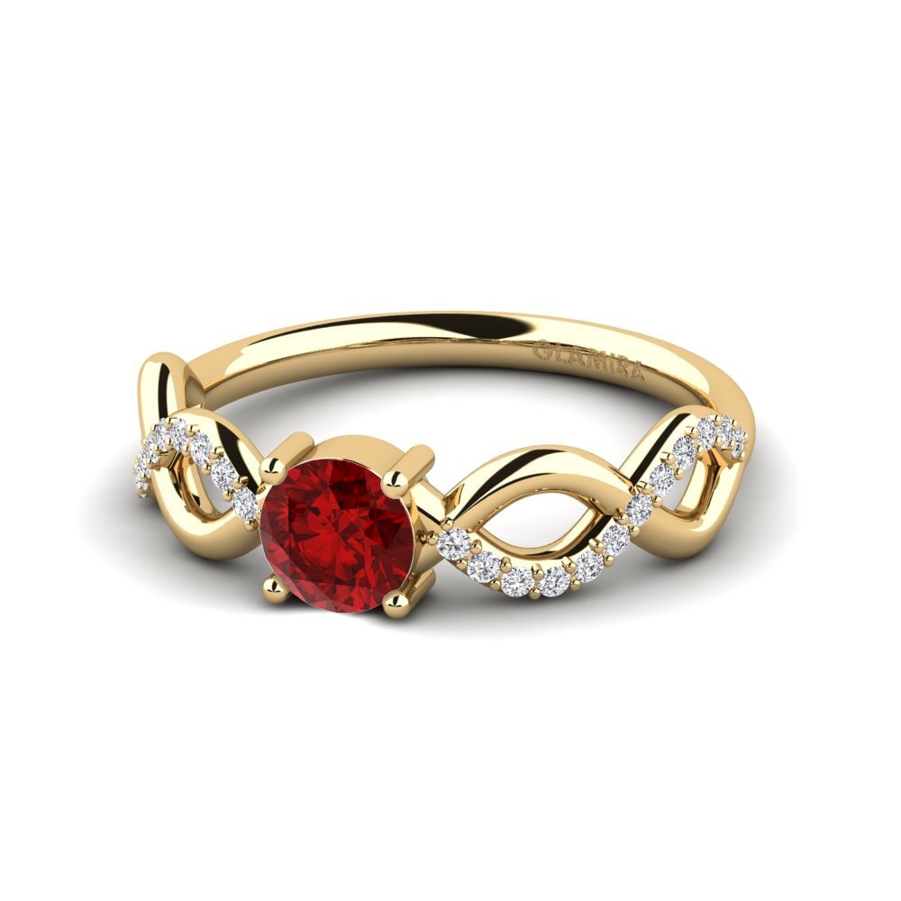 Ruby (Lab Created) Engagement Ring Tredd