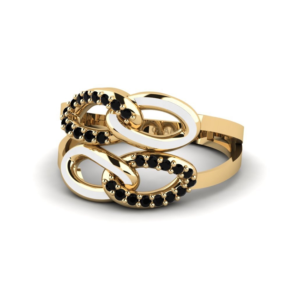 Zafiro negro Anillo Tresna
