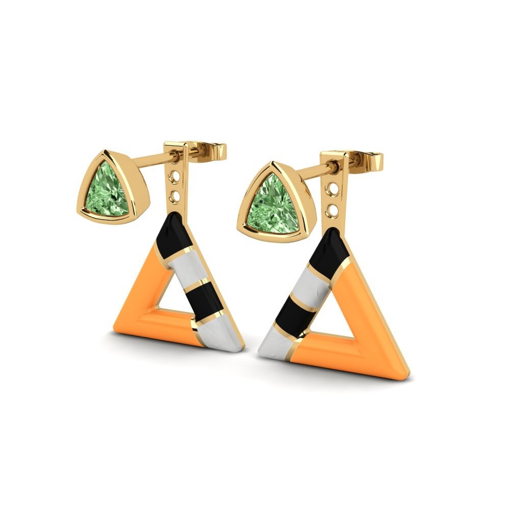 Diamante Verde Pendiente de mujer Treugol