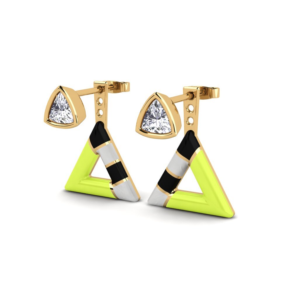 Lab Grown Diamond Women's Earring Treugol